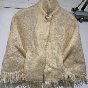MADE IN SCOTLAND VINTAGE GLEN CREE 100% MOHAIR SHAWLS SIZE S/XS